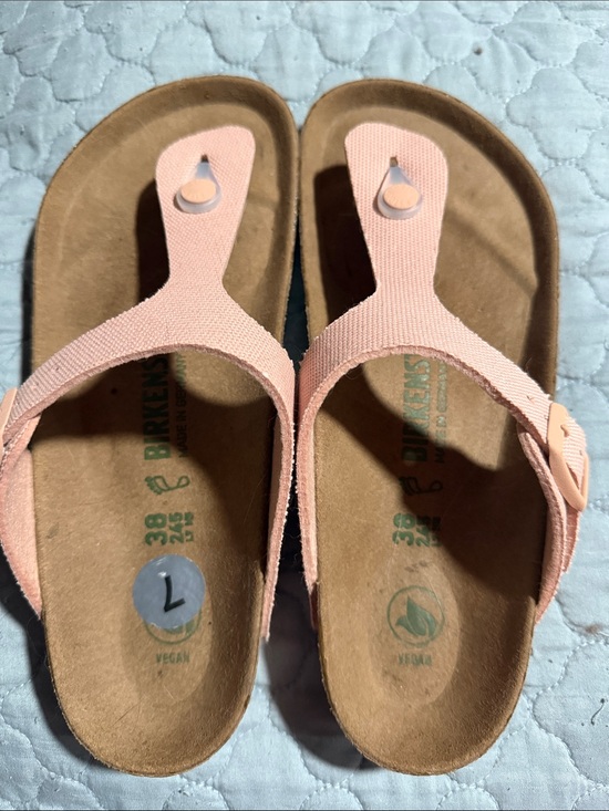 Birkenstock Shoes - Birkenstock Pink Thong Sandals